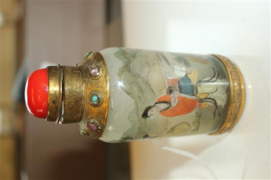 A Chinese inside-painted glass table snuff bottle, early 20th century, Richards no. 72